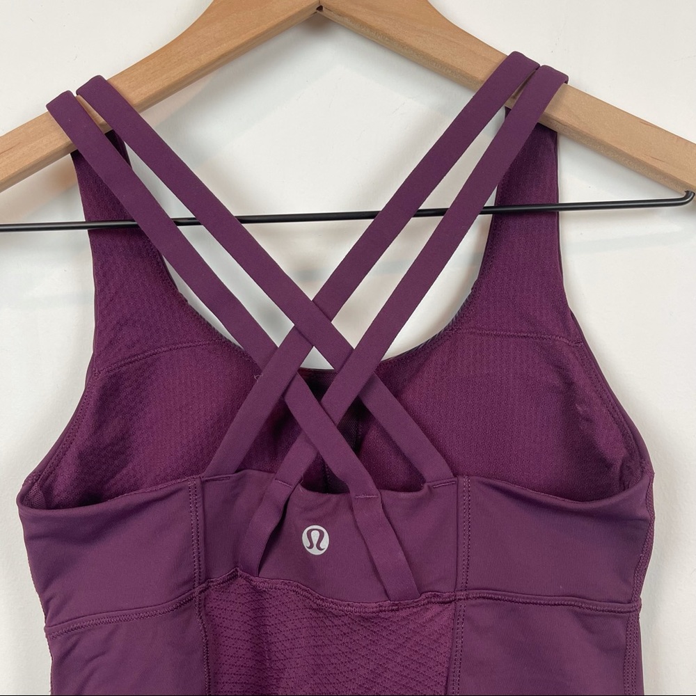 Lululemon Run Energy Strappy Crossback Built In Bra Tank - Picture 7 of 9